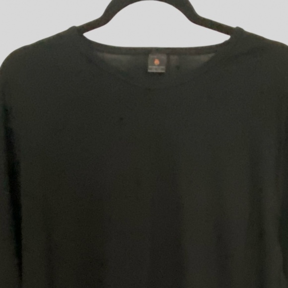 Mens Black 100% Merino Wool Base Layer Outdoor Work Crew Neck Shirt. Sz XL/XT - Picture 3 of 9